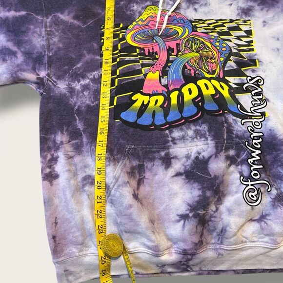 Y2K Style Retro Hippie Tie-Dye Hoodie – Estimated Size Large – No Tag - Picture 10 of 12
